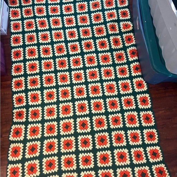 Granny Square crochet afghan, blanket, lap throw, grandma core, Rosanne,52”x 64” - Picture 6 of 6